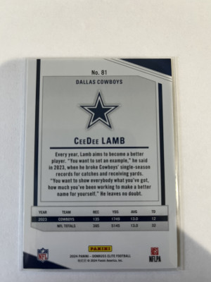 CeeDee Lamb back